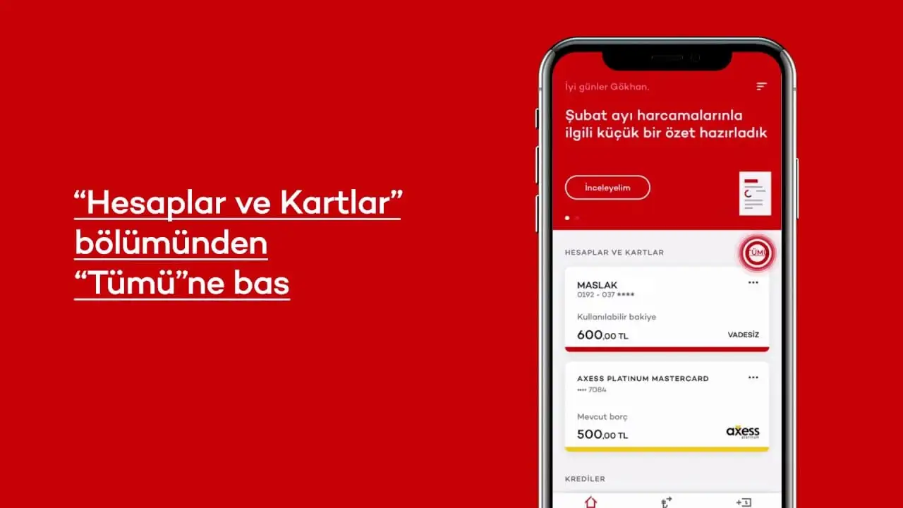Akbank Mobilden Kart Numarası Öğrenme