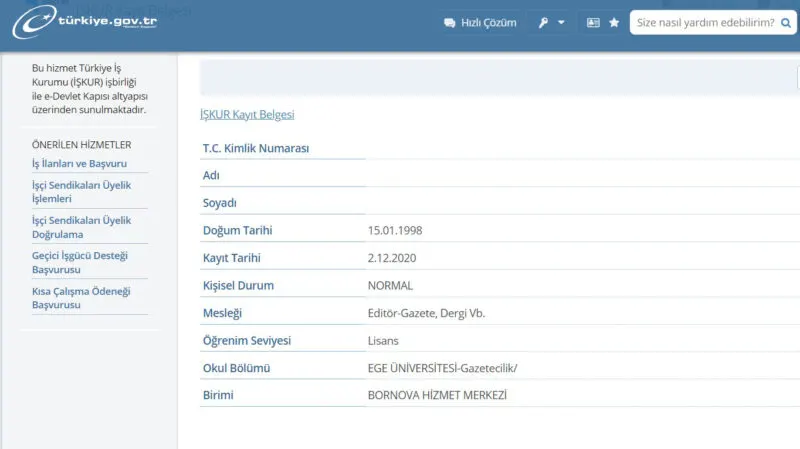 İŞKUR Kayıt Belgesi Nedir, Nasıl Alınır? 5 İŞKUR Kayıt Belgesi Örneği