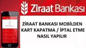Ziraat Kredi Kartı Borcu Otomatik Ödeme ve Kapatma