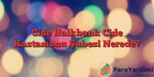 Cide Halkbank Cide Kastamonu Şubesi Nerede?